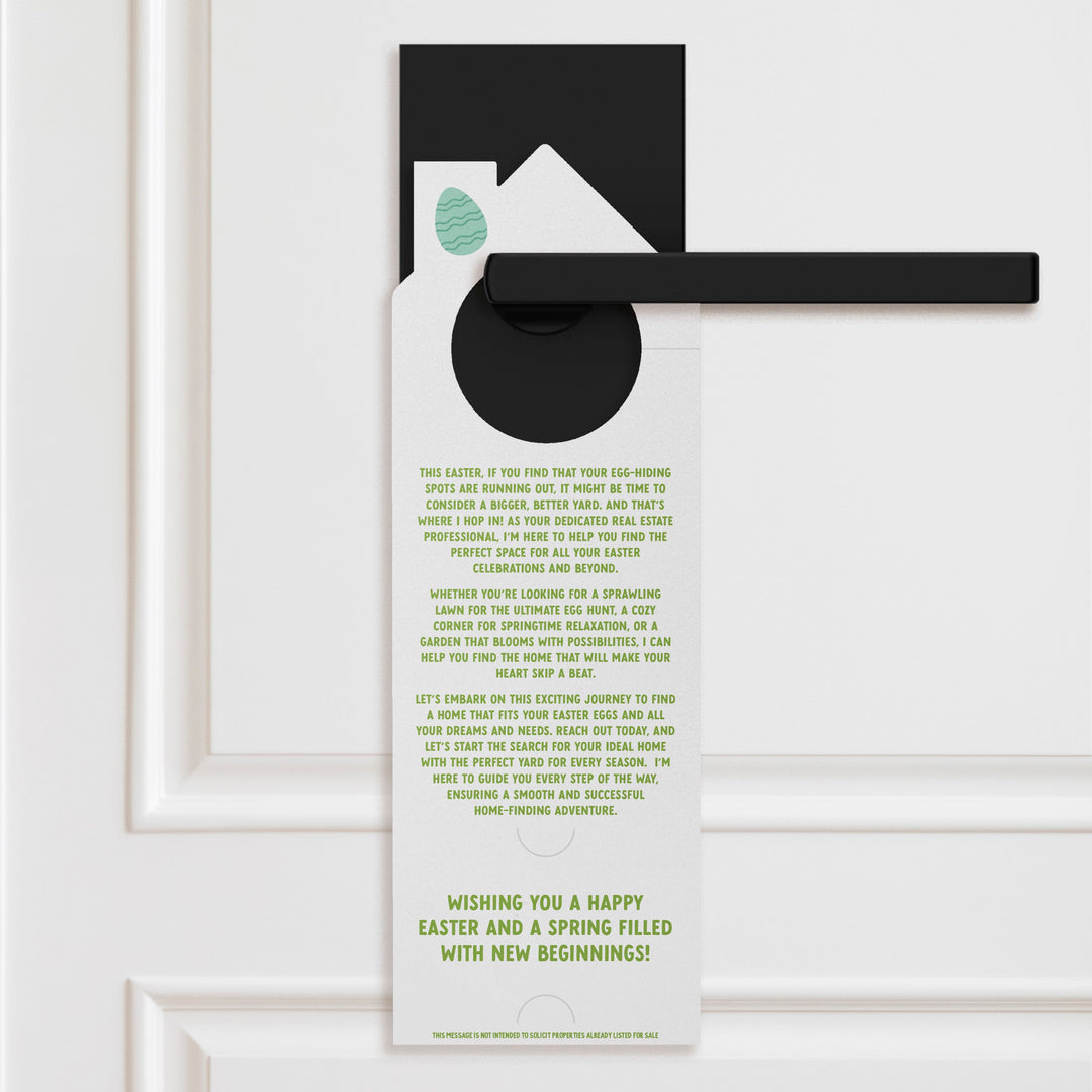 Need A New Yard To Hide All Of Those Eggs? Let's Get Hopping! Door Hangers Holiday Door Hanger Market Dwellings