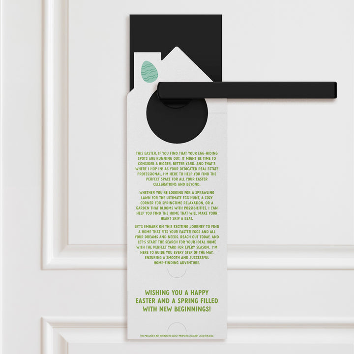 Need A New Yard To Hide All Of Those Eggs? Let's Get Hopping! Door Hangers Holiday Door Hanger Market Dwellings