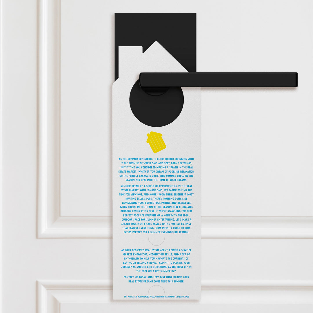 Dive Into Your Dream Home This Summer! Door Hangers Season Door Hanger Market Dwellings