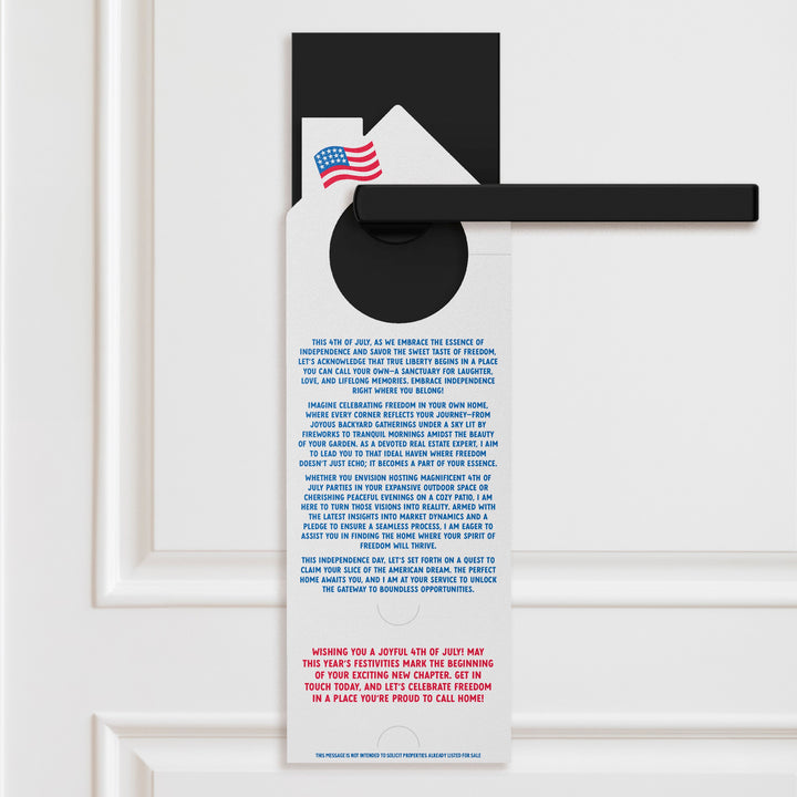 Let Freedom Ring, In Your Very Own Home! Happy 4th of July Door Hangers Holiday Door Hanger Market Dwellings
