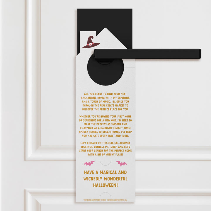 Witch Way To Your New Home? I'll Show You! Door Hangers Holiday Door Hanger Market Dwellings