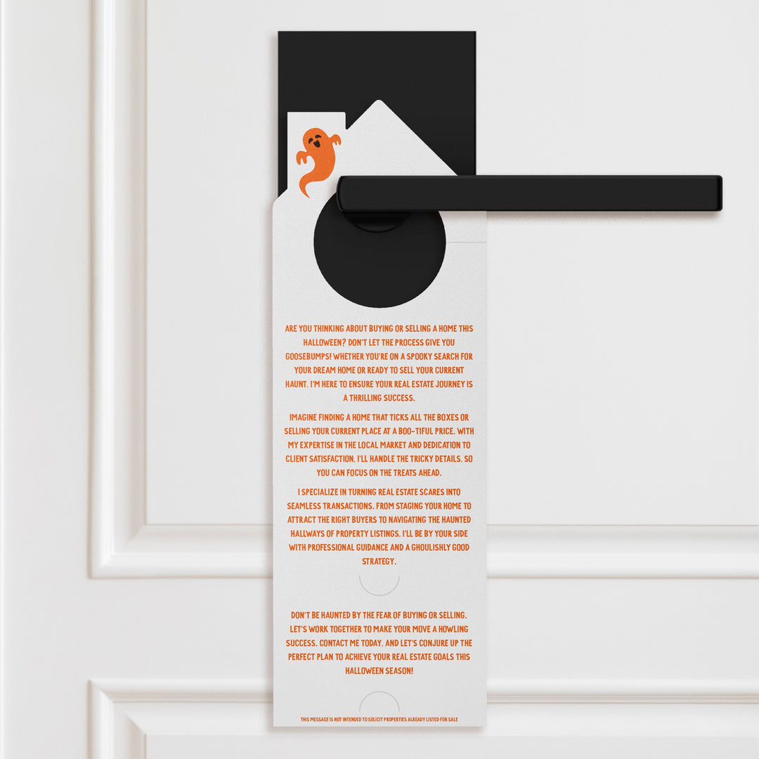 Ghoul-ing To Buy Or Sell? Let's Make It Happen! Door Hangers Holiday Door Hanger Market Dwellings