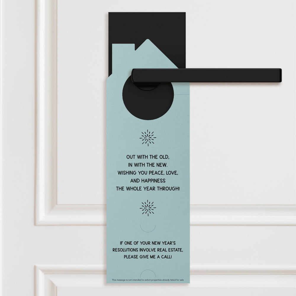 Happy New Year Door Hangers Holiday Door Hanger Market Dwellings