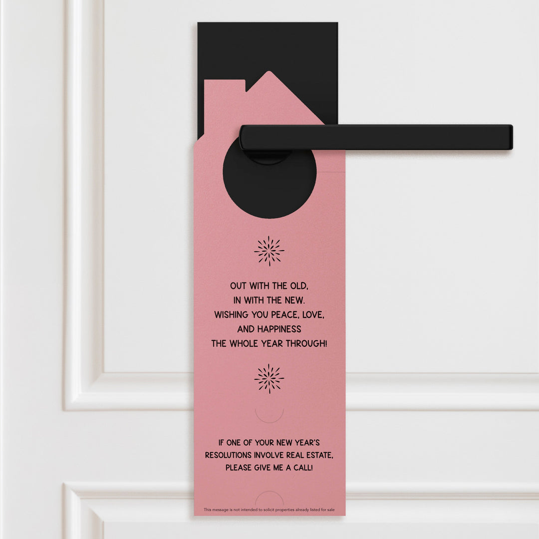 Happy New Year Door Hangers Holiday Door Hanger Market Dwellings