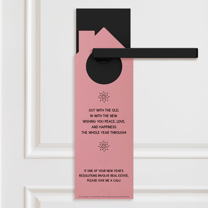 Happy New Year Door Hangers Holiday Door Hanger Market Dwellings