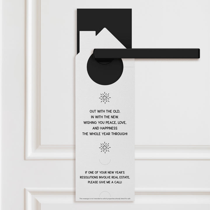 Happy New Year Door Hangers Holiday Door Hanger Market Dwellings