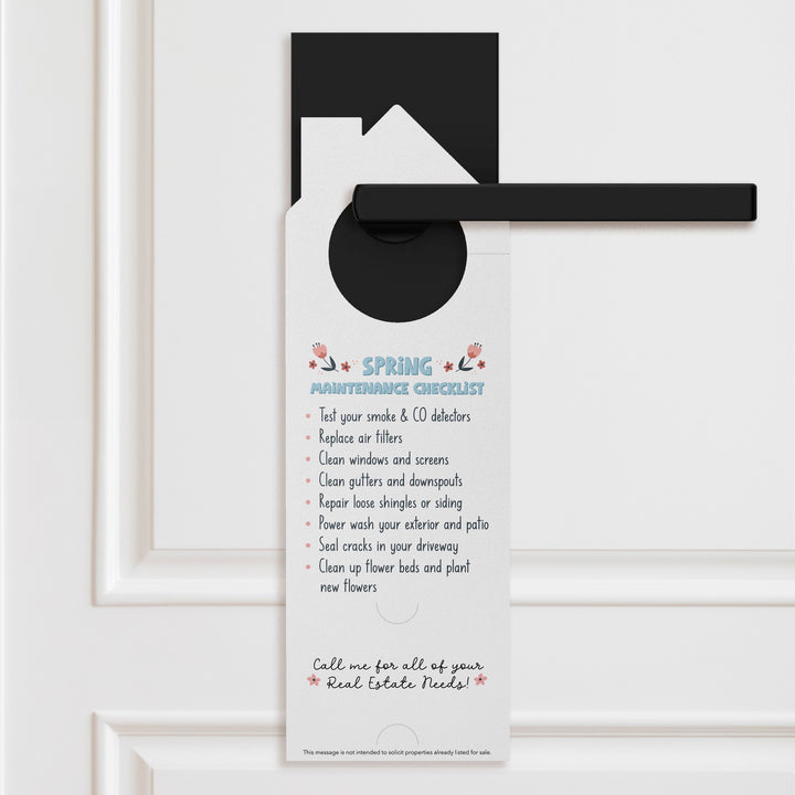 Spring Maintenance Checklist Door Hangers Season Door Hanger Market Dwellings