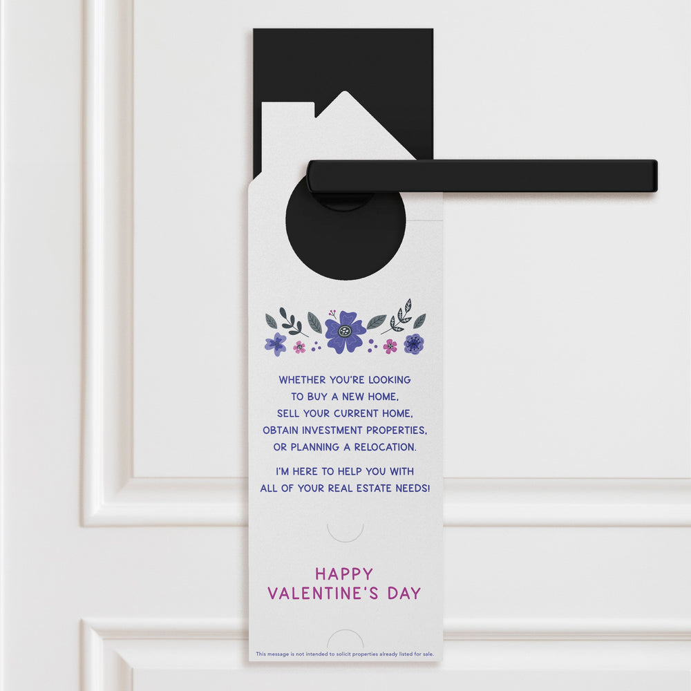 Roses are Red, Violets are Blue Door Hangers Holiday Door Hanger Market Dwellings