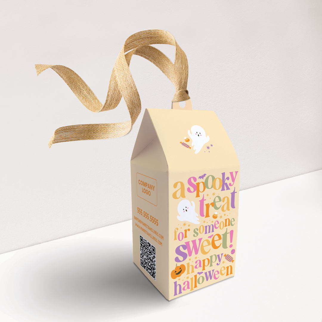 A Spooky Treat For Someone Sweet Pop By Box | Real Estate | 64-BX1-AB Holiday Pop By Box Market Dwellings STRAW YELLOW