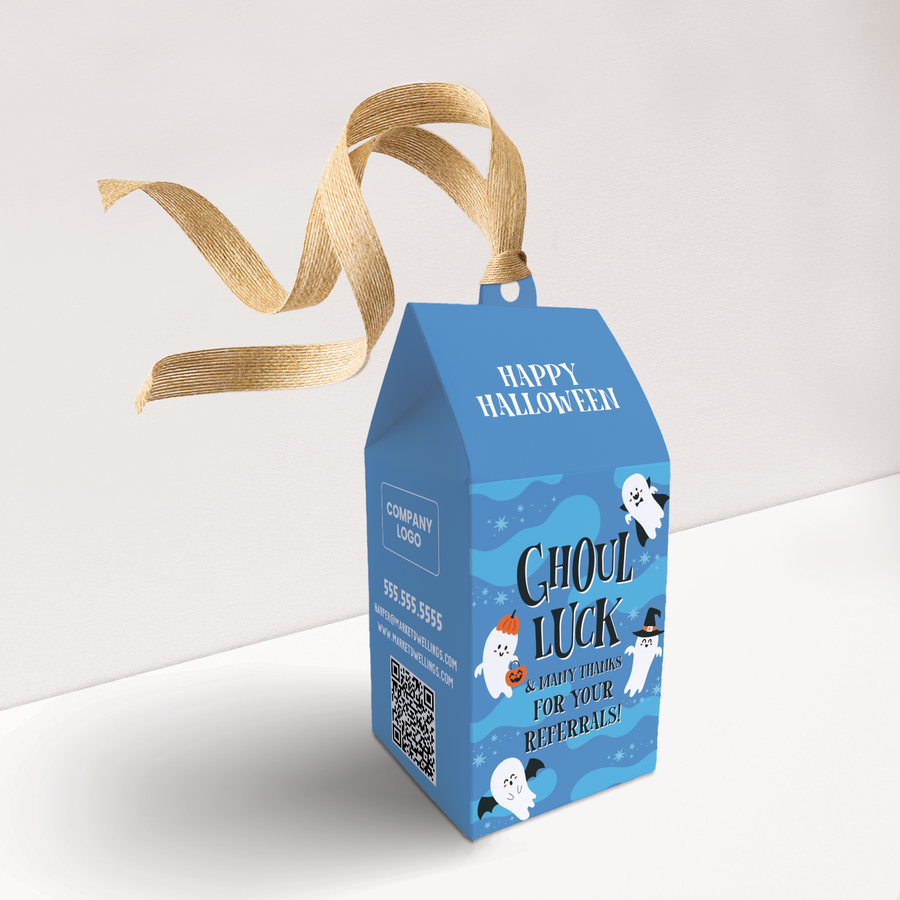 Ghoul Luck and Many Thanks For Your Referrals Pop By Box | Real Estate | 73-BX1 Holiday Pop By Box Market Dwellings