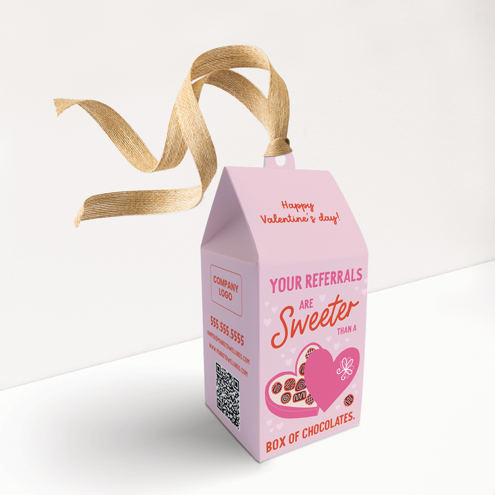 Your Referrals Are Sweeter Than A Box of Chocolates Valentine's Day Pop By Box | Real Estate | 35-BX1 Holiday Pop By Box Market Dwellings