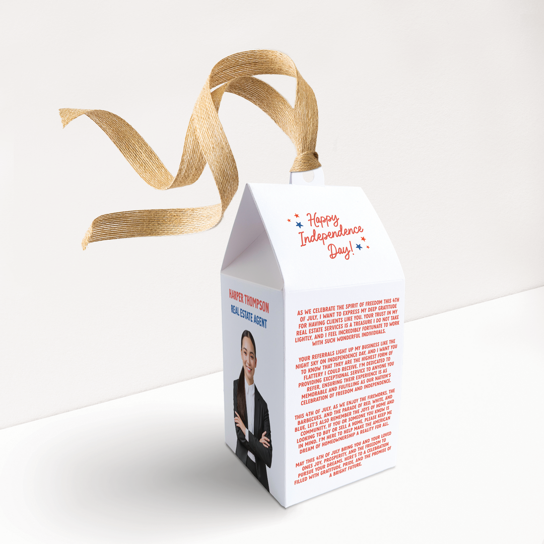 Red, White, Blue and Grateful For You 4th Of July Pop By Box | Real Estate | 62-BX1-AB Holiday Pop By Box Market Dwellings