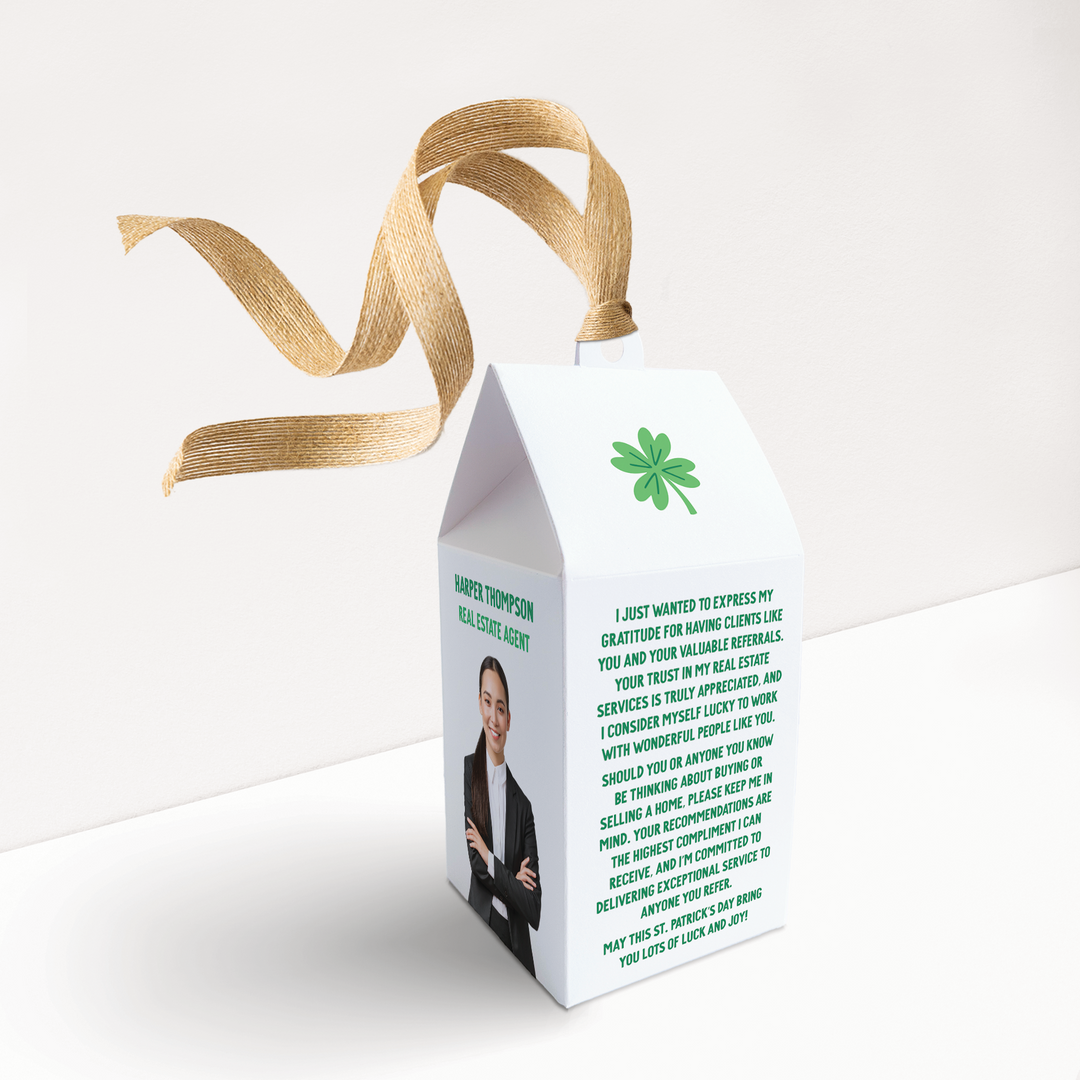 Lucky To Have You And Your Referrals St. Patrick's Day Pop By Box | Real Estate | 43-BX1-AB Holiday Pop By Box Market Dwellings