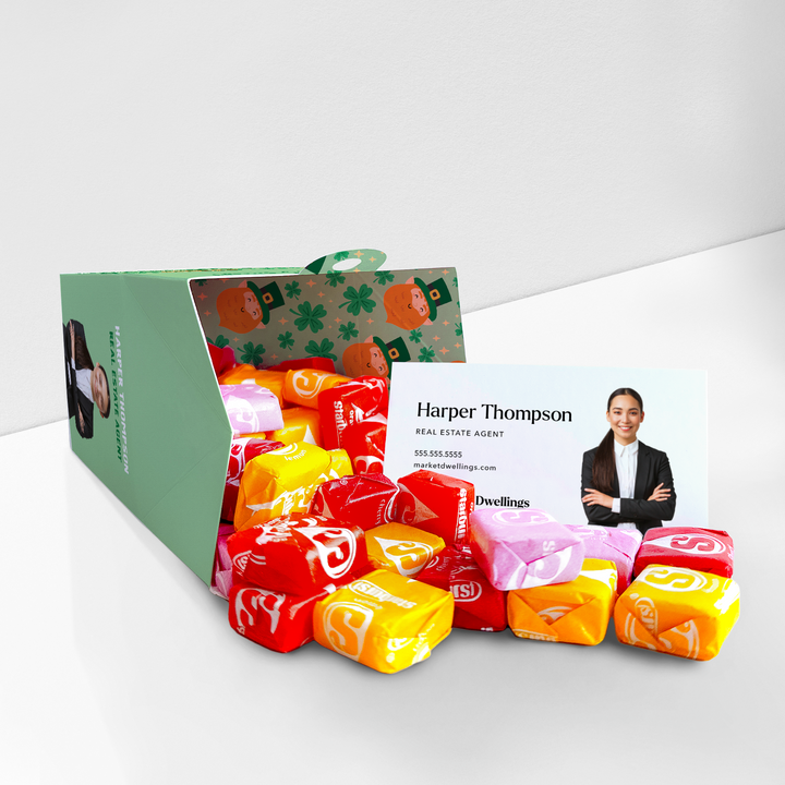 Lucky To Be Your Neighbor St. Patrick's Day Pop By Box | Real Estate | 40-BX1 Holiday Pop By Box Market Dwellings