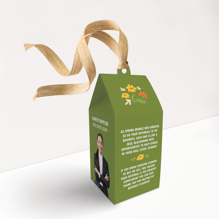 Your Referrals Make My Business Bloom Spring Pop By Box | Real Estate | 47-BX1 Season Pop By Box Market Dwellings