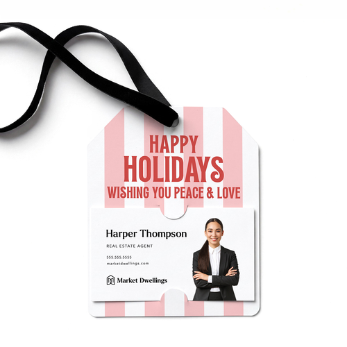 Happy Holidays | Gift Tags Gift Tag Market Dwellings CARNATION 12