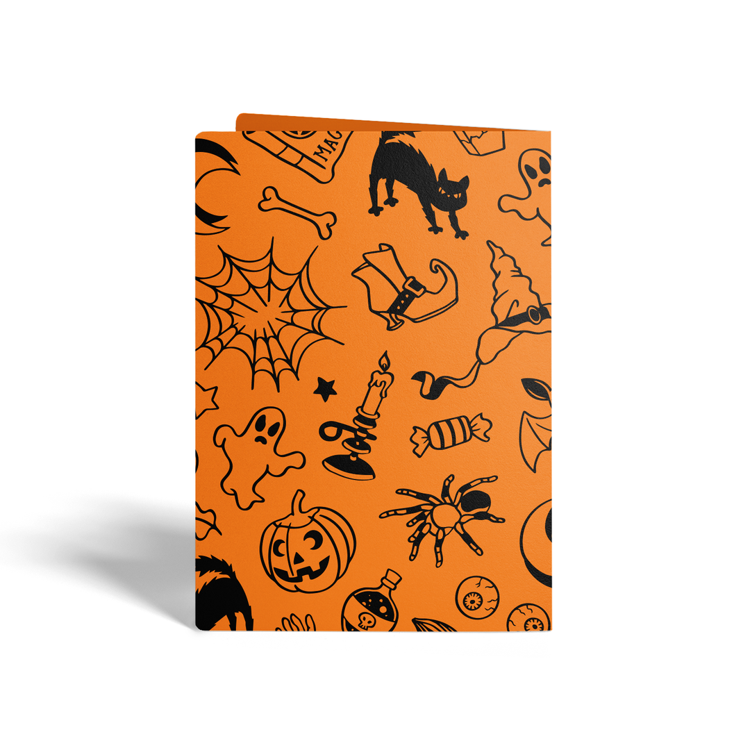 Set of Happy Halloween Greeting Cards | Envelopes Included Greeting Card Market Dwellings