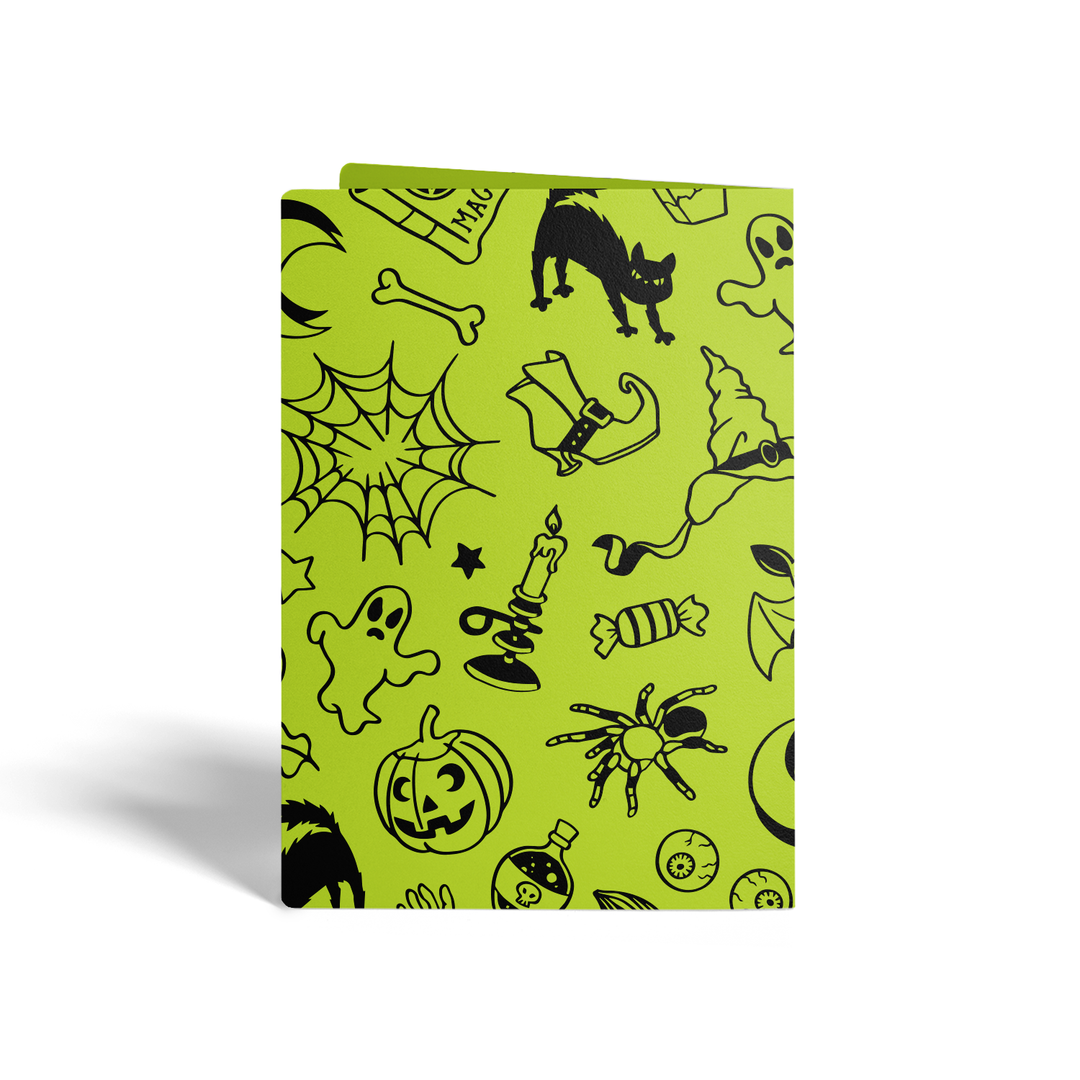 Set of Happy Halloween Greeting Cards | Envelopes Included Greeting Card Market Dwellings