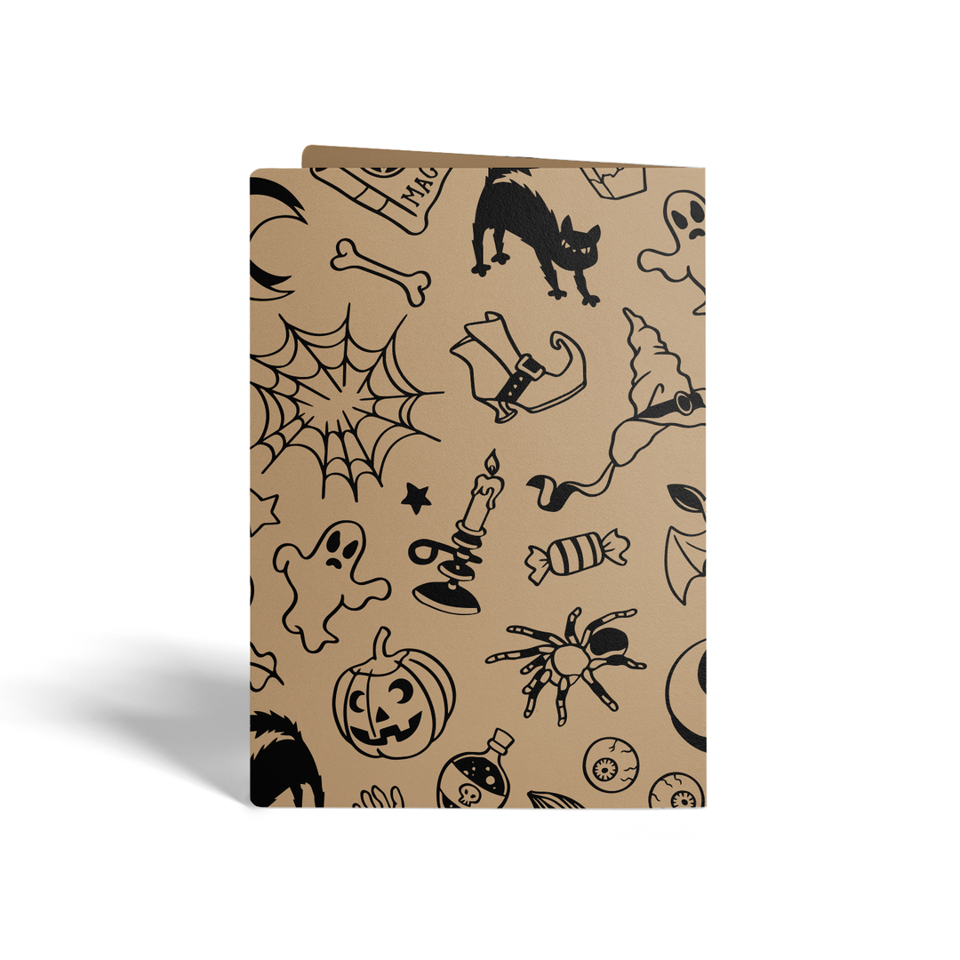 Set of Happy Halloween Greeting Cards | Envelopes Included Greeting Card Market Dwellings
