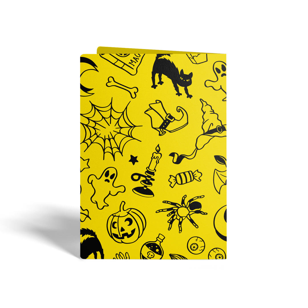 Set of Happy Halloween Greeting Cards | Envelopes Included Greeting Card Market Dwellings