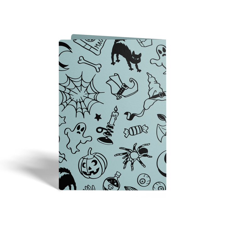 Set of Happy Halloween Greeting Cards | Envelopes Included Greeting Card Market Dwellings