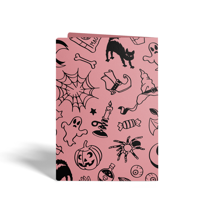 Set of Happy Halloween Greeting Cards | Envelopes Included