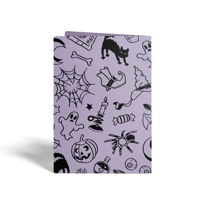 Set of Happy Halloween Greeting Cards | Envelopes Included