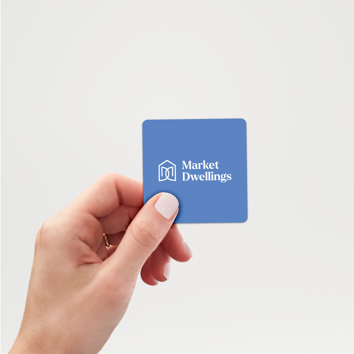 Design Your Own | Rounded Square Die Cut Stickers | DSS-03-AB Die Cut Stickers Market Dwellings