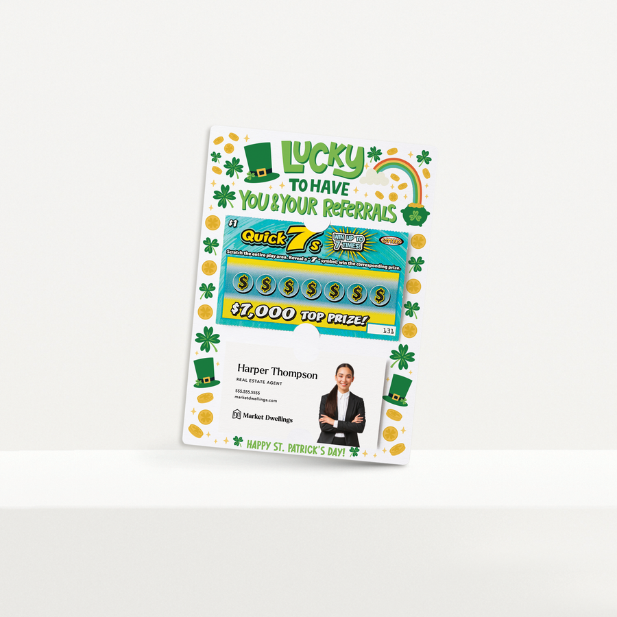 Set of Lucky To Have You And Your Referrals | St. Patrick's Day Mailers | Envelopes Included | M63-M002 Mailer Market Dwellings   