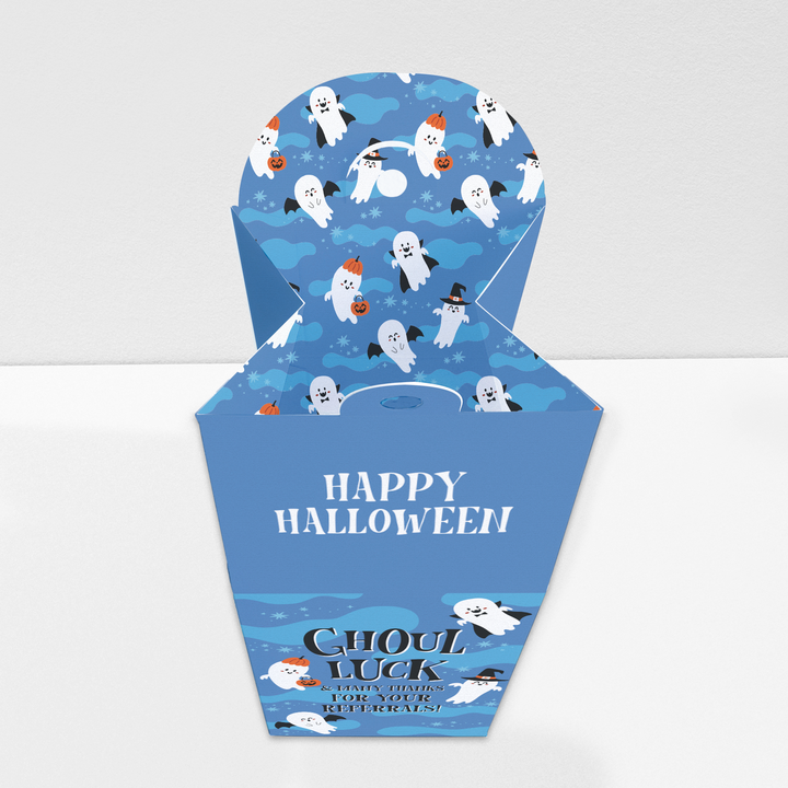 Ghoul Luck and Many Thanks For Your Referrals Pop By Box | Real Estate | 73-BX1 Holiday Pop By Box Market Dwellings