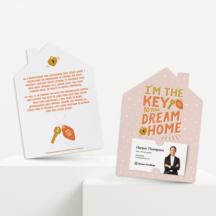 Set of I’m The Key To Your Dream Home | Mailers | Envelopes Included | M266-M001 Mailer Market Dwellings
