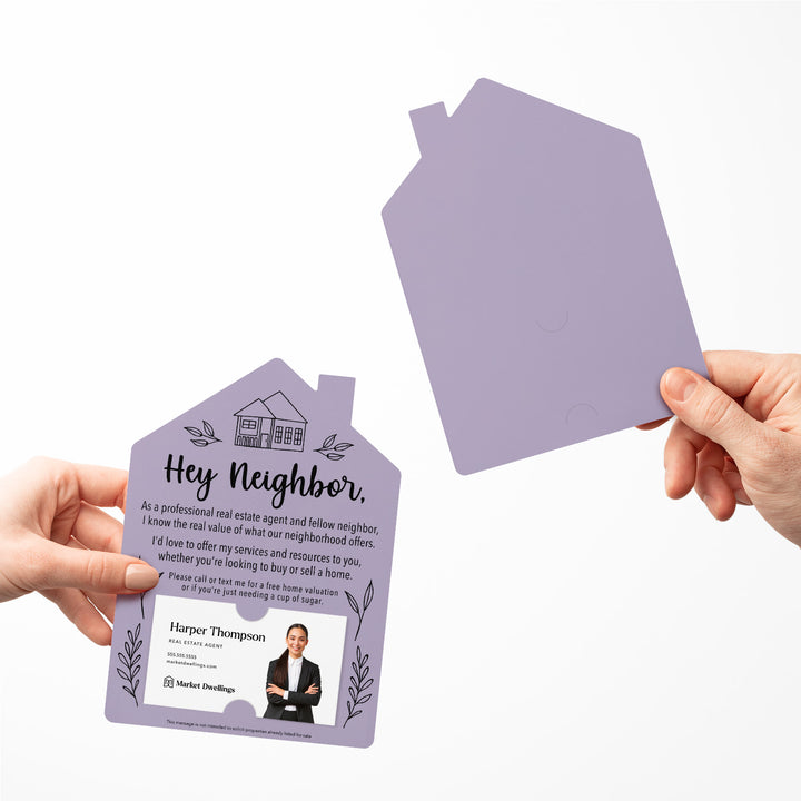 Set of Hey Neighbor Real Estate Mailers | Envelopes Included | M1-M001 Mailer Market Dwellings