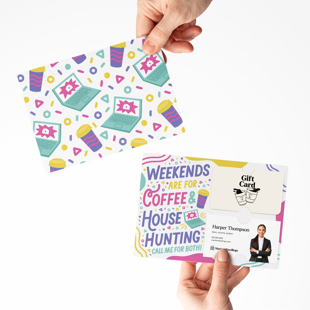 Set of Weekends Are For Coffee & House Hunting | Mailers | Envelopes Included | M100-M008 Mailer Market Dwellings