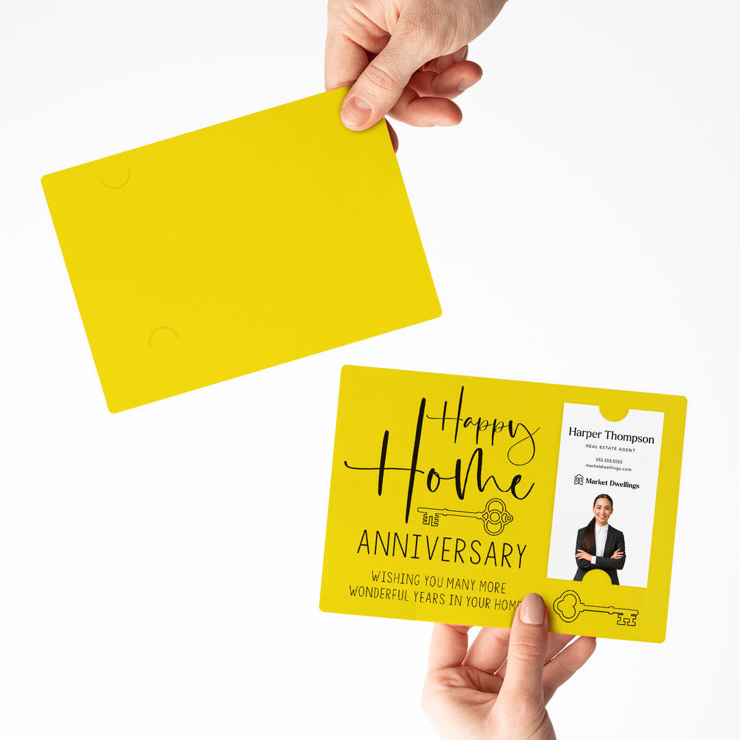 Vertical | Set of "Happy Home Anniversary" Mailer | Envelopes Included | M12-M005 Mailer Market Dwellings