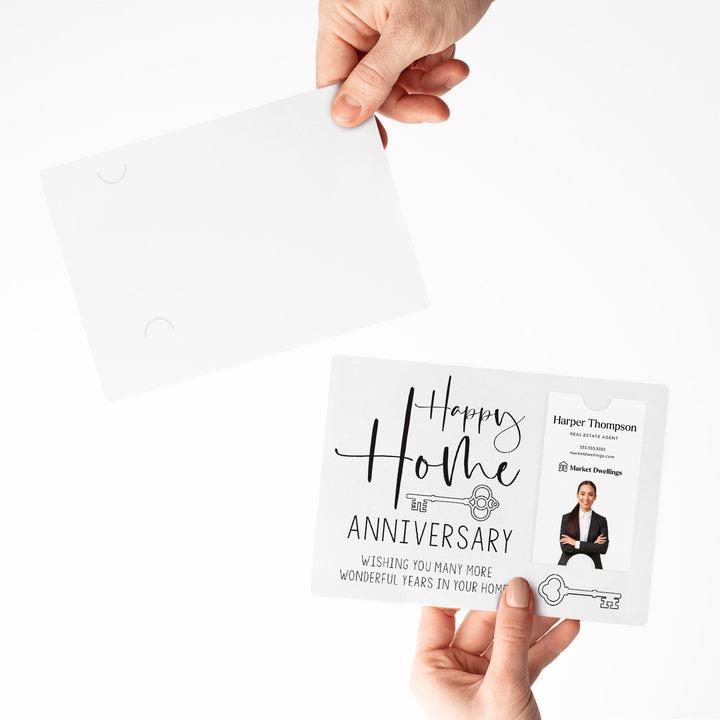 Vertical | Set of "Happy Home Anniversary" Mailer | Envelopes Included | M12-M005 Mailer Market Dwellings