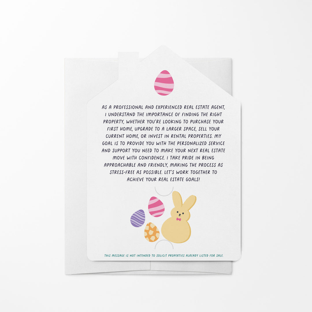 Set of Know Any Peeps Looking For An Eggceptional Real Estate Agent? | Spring Easter Mailers | Envelopes Included | M122-M001 Mailer Market Dwellings