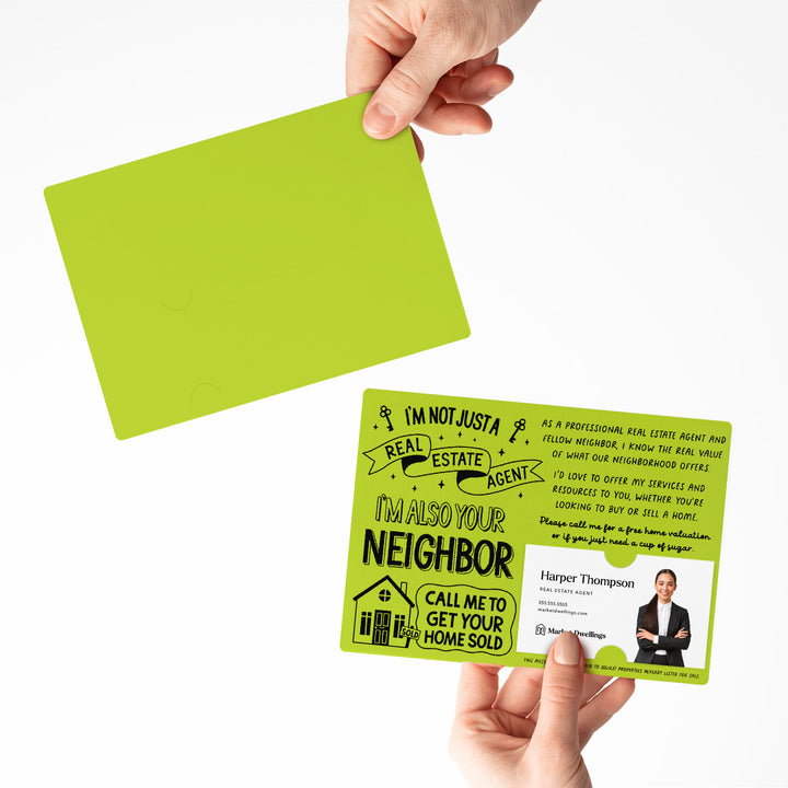Set of I'm Not Just A Real Estate Agent, I'm Also Your Neighbor | Mailers | Envelopes Included | M127-M003 Mailer Market Dwellings