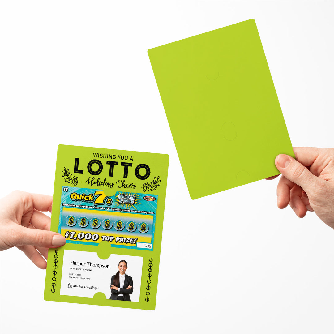 Set of Wishing You a LOTTO Holiday Cheer Lotto Mailers | Envelopes Included Mailer Market Dwellings
