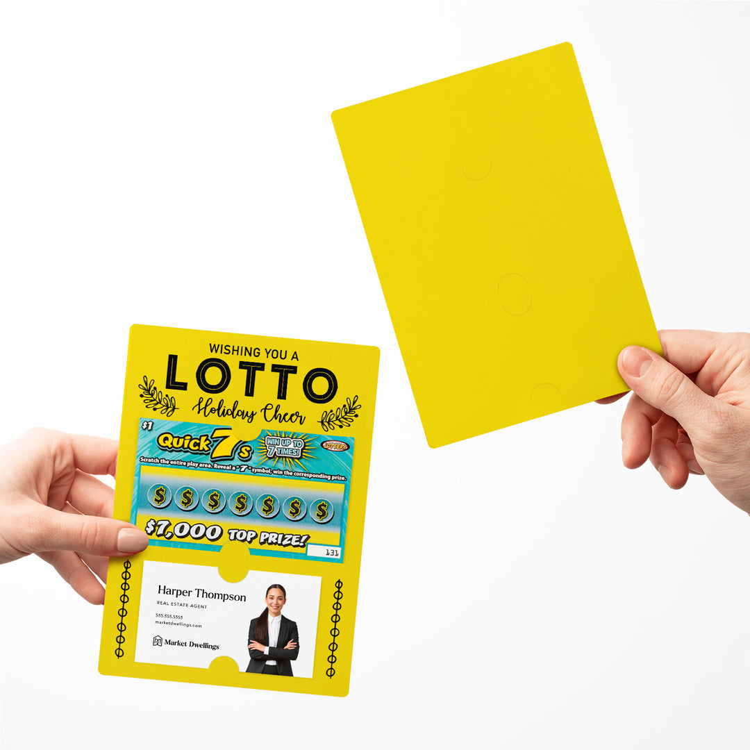 Set of Wishing You a LOTTO Holiday Cheer Lotto Mailers | Envelopes Included Mailer Market Dwellings