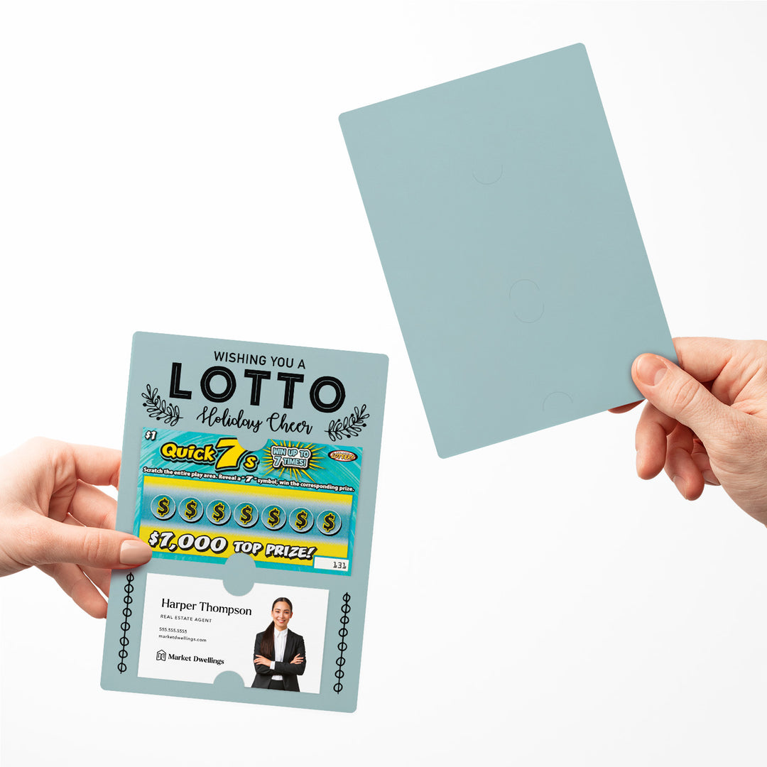 Set of Wishing You a LOTTO Holiday Cheer Lotto Mailers | Envelopes Included Mailer Market Dwellings