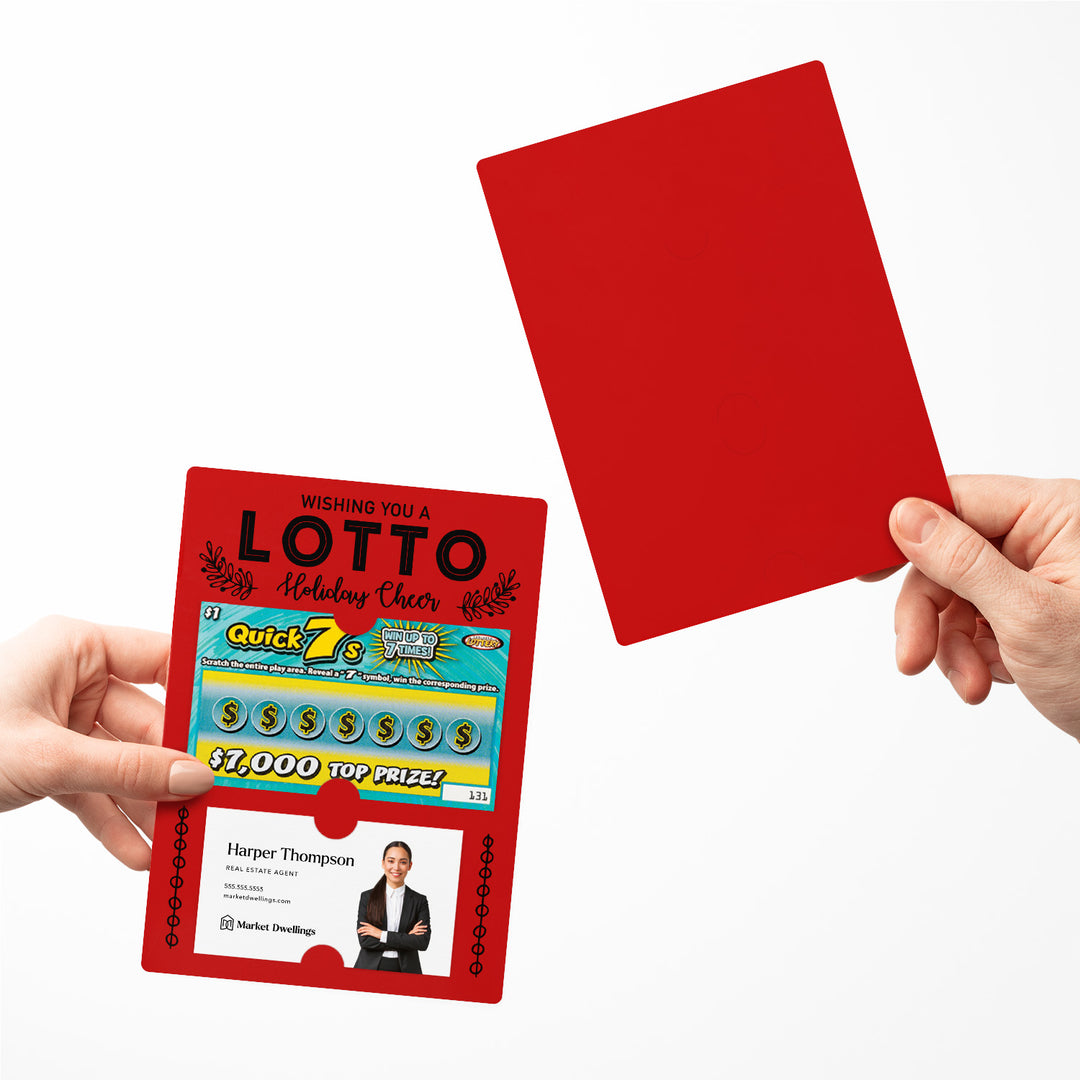 Set of Wishing You a LOTTO Holiday Cheer Lotto Mailers | Envelopes Included Mailer Market Dwellings