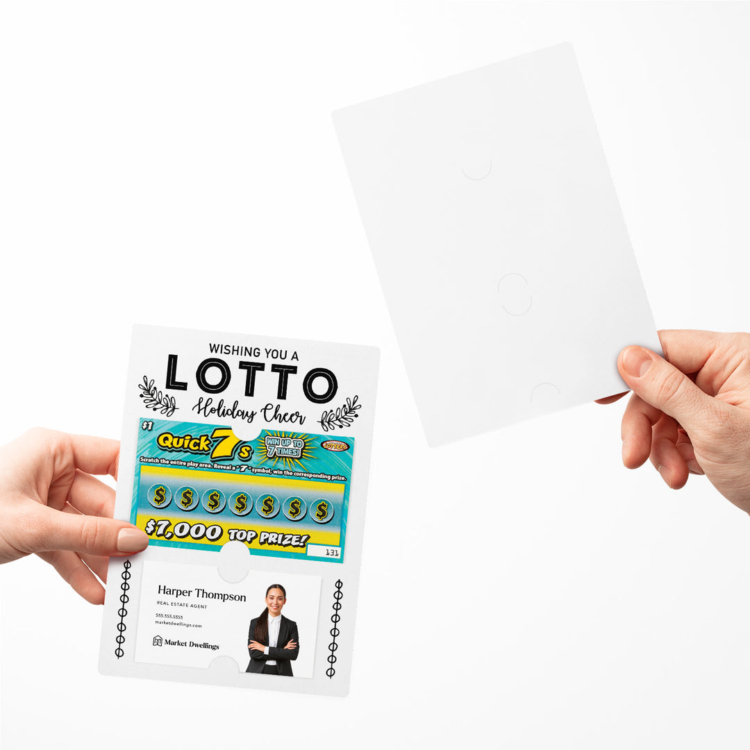 Set of Wishing You a LOTTO Holiday Cheer Lotto Mailers | Envelopes Included Mailer Market Dwellings