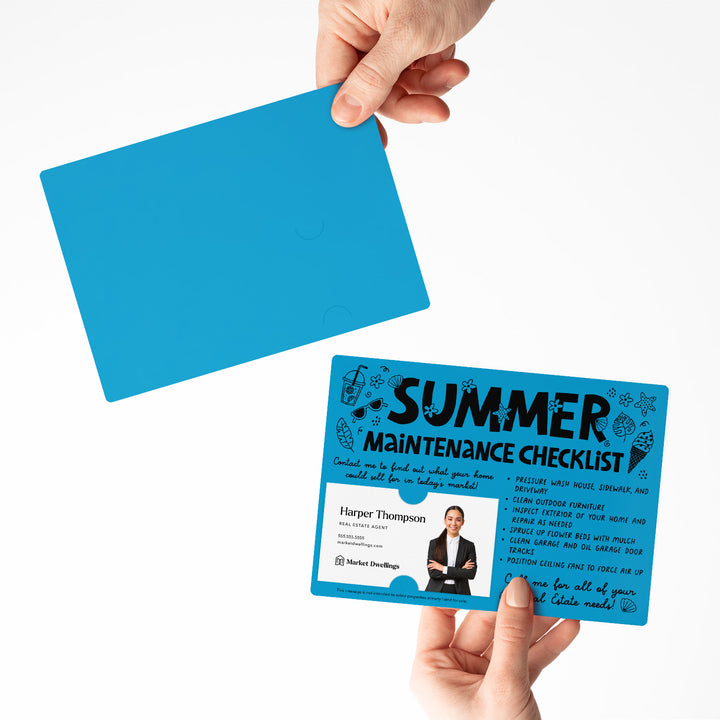 Set of "Hello Summer Maintenance Checklist" Mailers | Envelopes Included | M15-M004 Mailer Market Dwellings