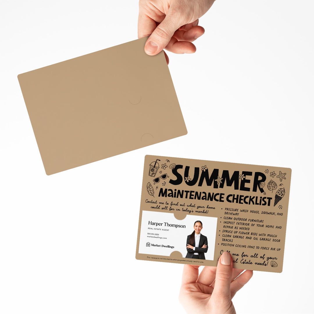 Set of "Hello Summer Maintenance Checklist" Mailers | Envelopes Included | M15-M004 Mailer Market Dwellings