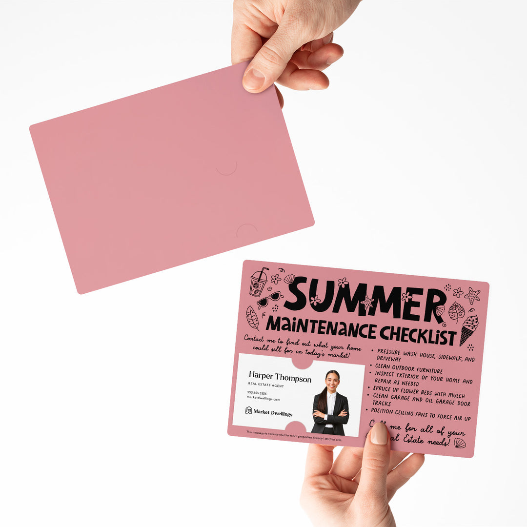Set of "Hello Summer Maintenance Checklist" Mailers | Envelopes Included | M15-M004 Mailer Market Dwellings
