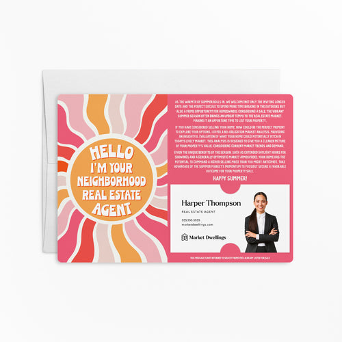 Hello I'm Your Neighborhood | Real Estate Mailers with Envelopes Mailer Market Dwellings