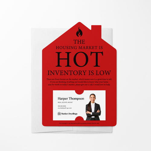 The Housing Market is Hot Inventory is Low | Real Estate Mailers with Envelopes Mailer Market Dwellings