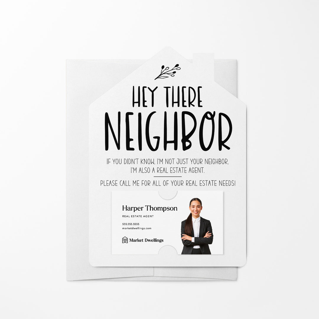 Set of Hey There Neighbor Real Estate Mailers | Envelopes Included  | M25-M001