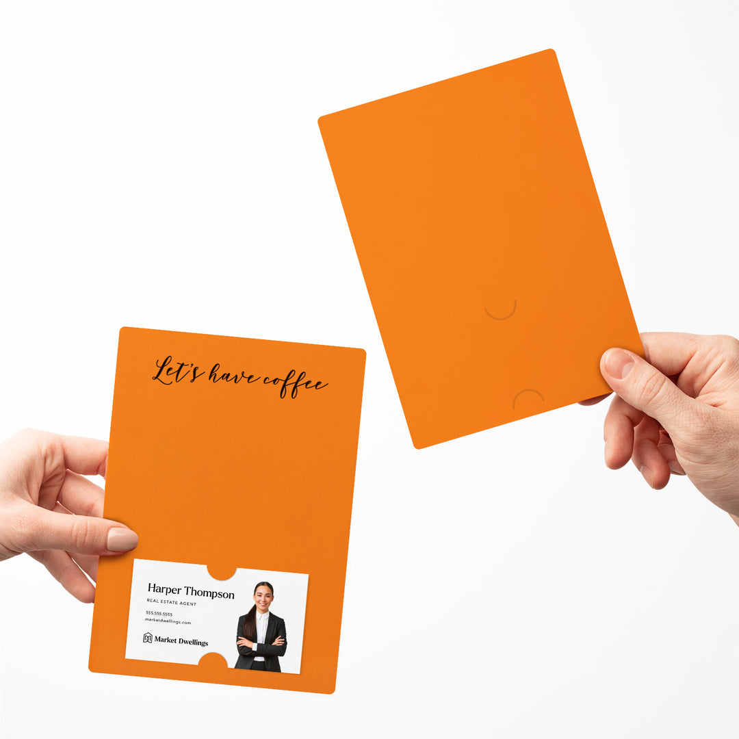 Set of Let's Have Coffee Notecards | Envelopes Included Notecards Market Dwellings