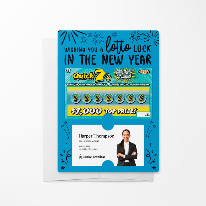 Set of Wishing You a LOTTO Luck in the New Year Lotto Mailers | Envelopes Included Mailer Market Dwellings ARCTIC